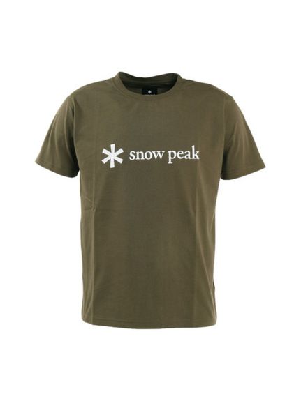 Snow Peak/PRINTED LOGO TSHIRT XL KHAKI/Tシャツ