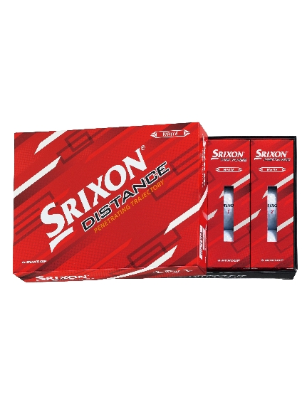 SRIXON/スリクソン　ＤＩＳＴＡＮＣＥ　ホワイト　１ダース（１２個入り）/ダースボール