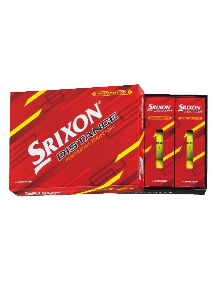 SRIXON/スリクソン　ＤＩＳＴＡＮＣＥ　イエロー　１ダース（１２個入り）/ダースボール